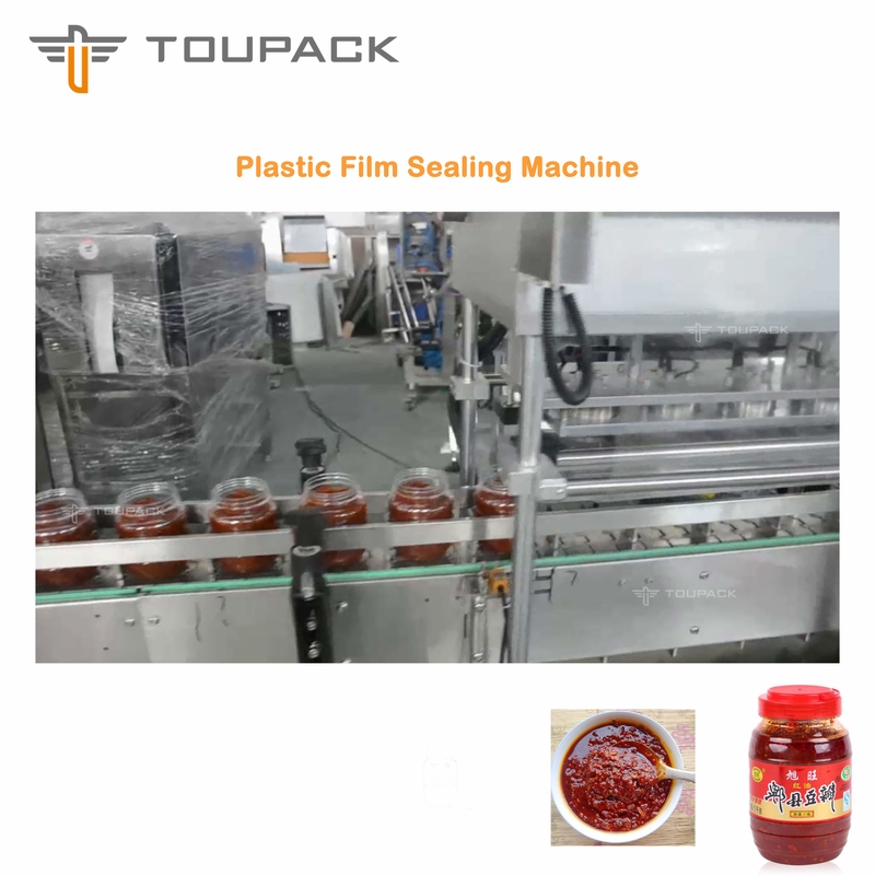 PLC Sos Paketleme Makinesi Kalın Bakla Sos Dolum 4 Kafa Sıvı Dolum Sistemi
