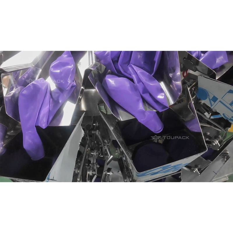Yüksek Hassasiyetli Otomatik 50 Adet 15 Adet 5 Adet Balon Tartı Çok Kefeli Kantar Sayma Paketleme Makinesi