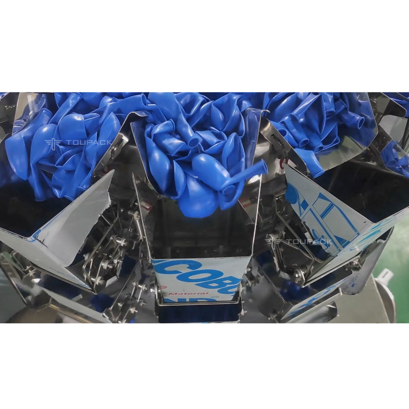 Yüksek Hassasiyetli Otomatik 50 Adet 15 Adet 5 Adet Balon Tartı Çok Kefeli Kantar Sayma Paketleme Makinesi