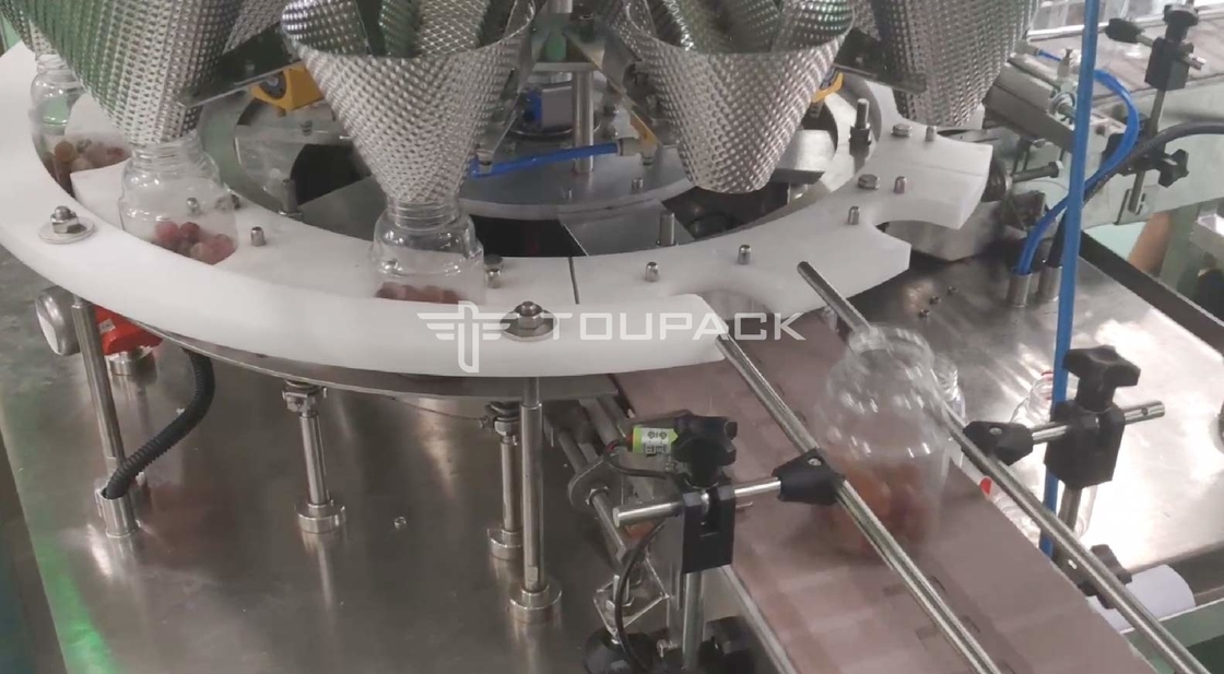 Yastık Çanta Premade Doypack Sakızlı Ayı Şeker için Otomatik Sayma Dolum Paketleme Makinesi