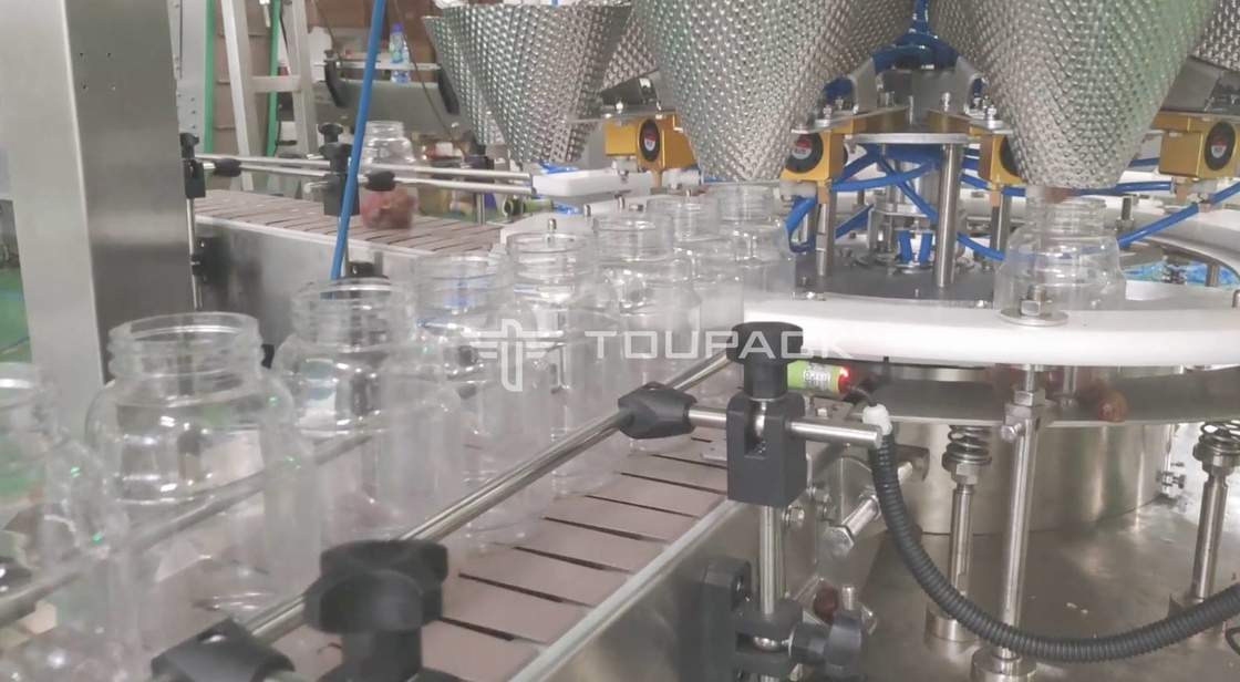 Yastık Çanta Premade Doypack Sakızlı Ayı Şeker için Otomatik Sayma Dolum Paketleme Makinesi