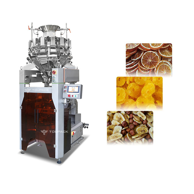 Film Kalınlığı Ölçümü için 2.5KW 0.04-0.08mm Çok Kafalı Kantar Paketleme Makinesi