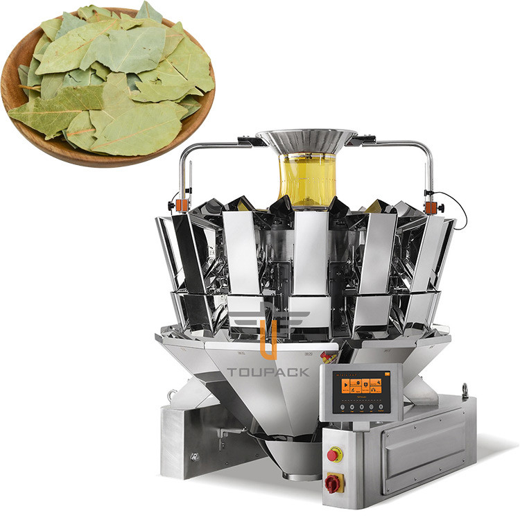 Kuru çay yaprakları için tam otomatik dikey tartma paketleme makinesi 14 başlı çok başlı tartıcı