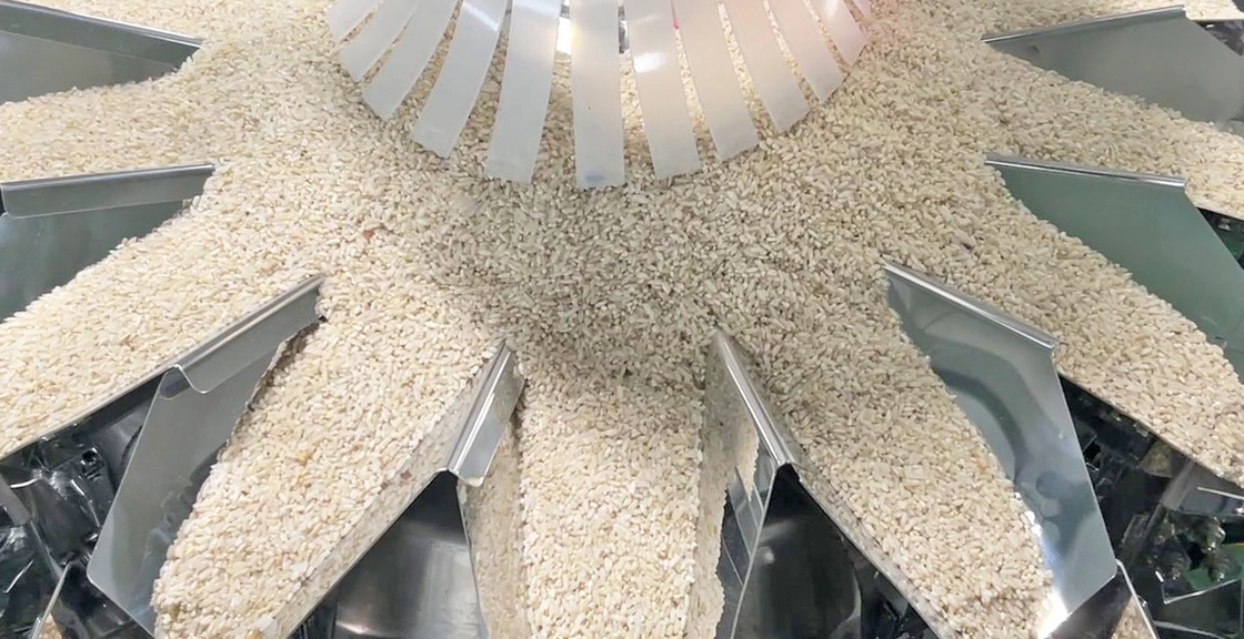 14 kova Otomatik Çok Başlı Ağırlayıcı 1kg 2kg 5L Tahıl Gıda Tahıl Pirinç Torba Paketleme Makinesi