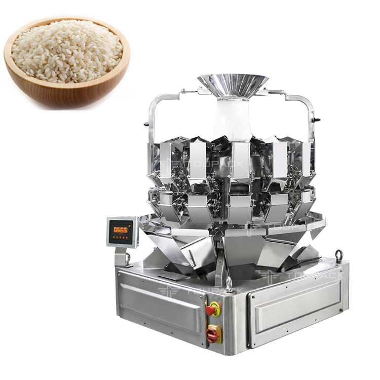 14 kova Otomatik Çok Başlı Ağırlayıcı 1kg 2kg 5L Tahıl Gıda Tahıl Pirinç Torba Paketleme Makinesi