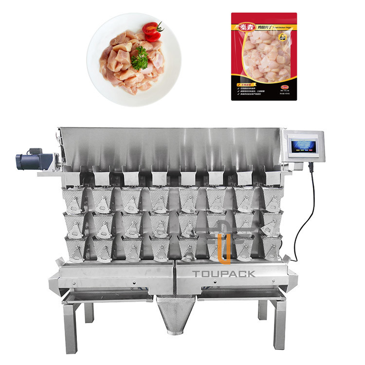 Çok fonksiyonel Yüksek Hızlı Doldurma Paketleme Makinesi 8 Başlı Ağırlaştırıcı Turşular İçin Çerezli Tavuk