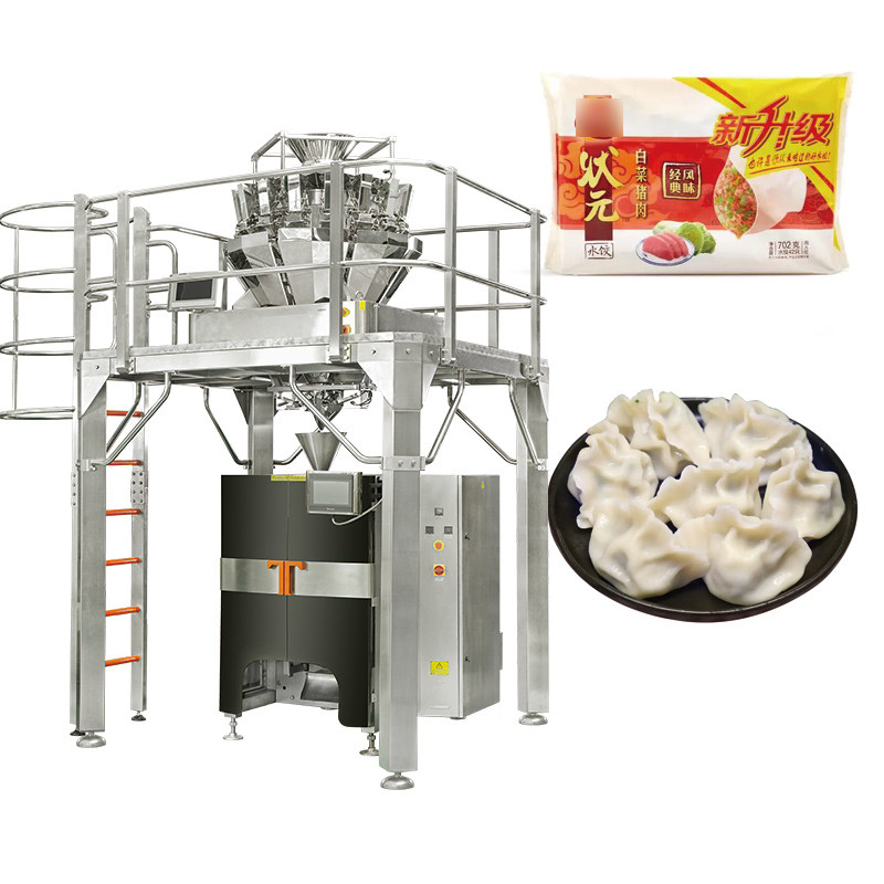 Otomatik Gusset M Tipi Çanta Çanta Döner Ambalaj Makinesi Karides Deniz Ürünleri Çoklu Başlı Ağlama Ambalaj Makinesi