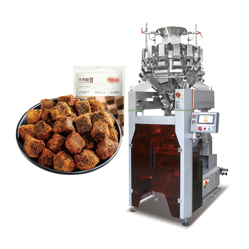 Otomatik Atıştırmalık Paketleme Makinesi Mısır Pop Küçük Patates Cips Atıştırmalık Gıda Atıştırmalık için Dikey Paketleme Makinesi