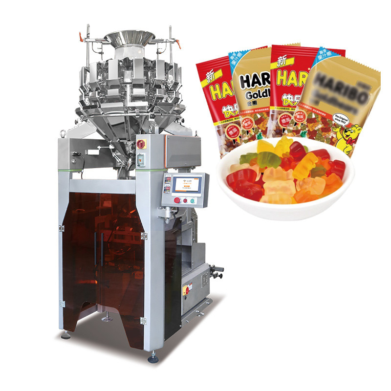 Otomatik Atıştırmalık Paketleme Makinesi Mısır Pop Küçük Patates Cips Atıştırmalık Gıda Atıştırmalık için Dikey Paketleme Makinesi