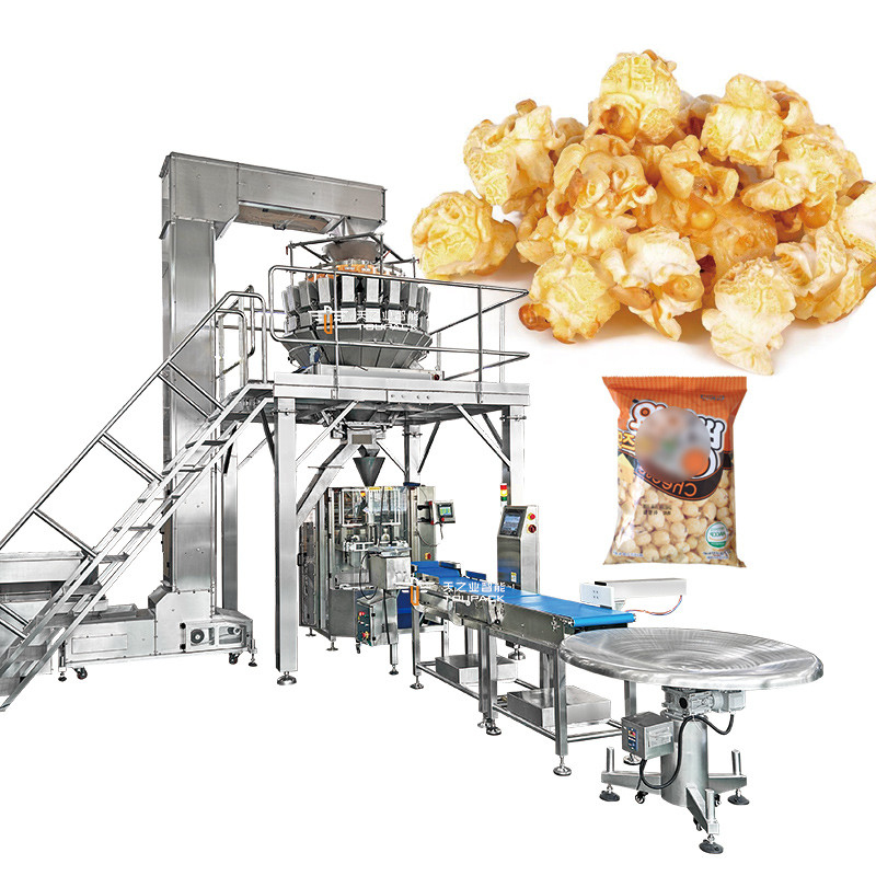 Otomatik Pistachio Patlamış Mısır Mısır Döşeme Yerfıstığı Paketleme Makinesi Kaşev Fındıkları Çoklu Başlı Ağırlık Paketleme Makinesi