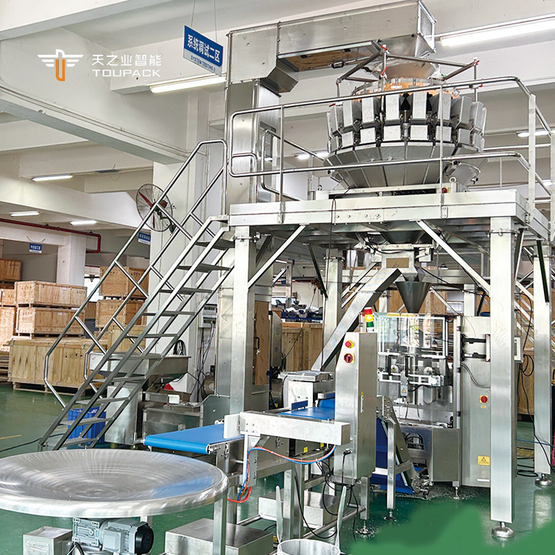 Otomatik Pistachio Patlamış Mısır Mısır Döşeme Yerfıstığı Paketleme Makinesi Kaşev Fındıkları Çoklu Başlı Ağırlık Paketleme Makinesi