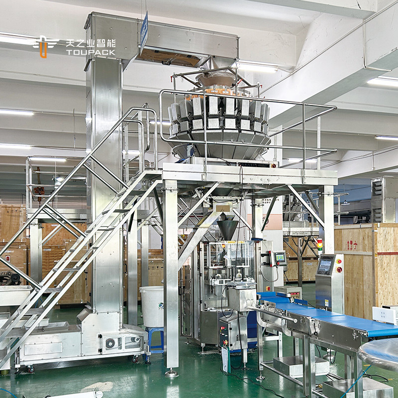 Otomatik Pistachio Patlamış Mısır Mısır Döşeme Yerfıstığı Paketleme Makinesi Kaşev Fındıkları Çoklu Başlı Ağırlık Paketleme Makinesi