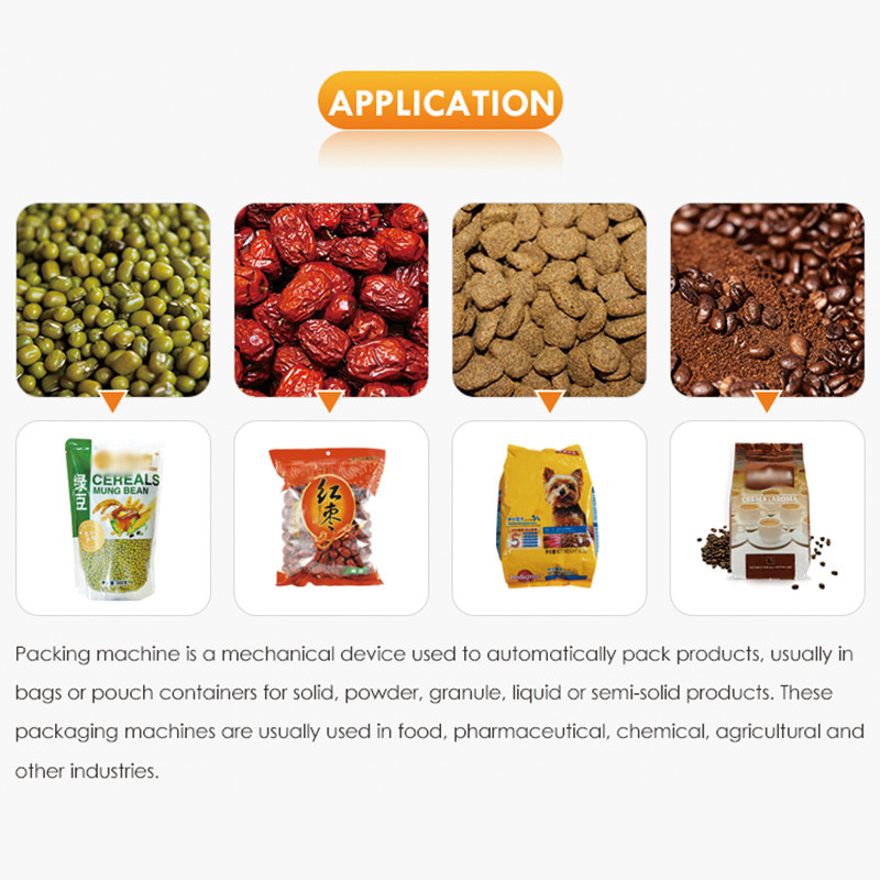 Automatic Filling Sealing Stand Up Pouch Premade Bag Doypack Packaging Machine Nuts Dried Fruit Packing Machine