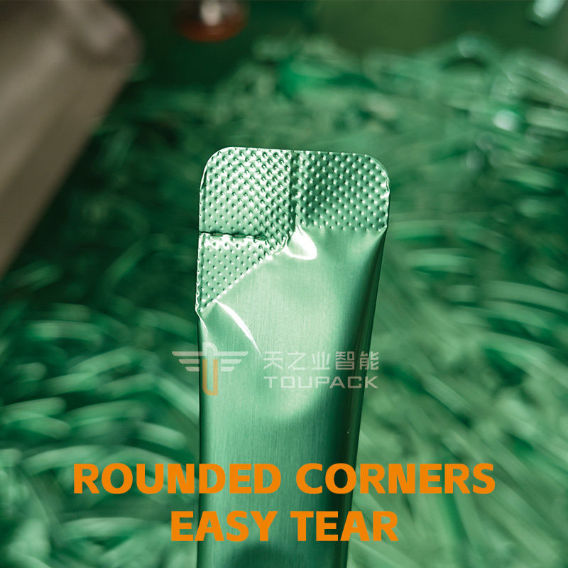 Tamamen Otomatik Vffs Ketçap Paketleme ve Dolum Makinesi Çok Izli Dikey 4 Tarafı Sızdırmazlık Poşet Domates Sosu Paketleme Makinesi