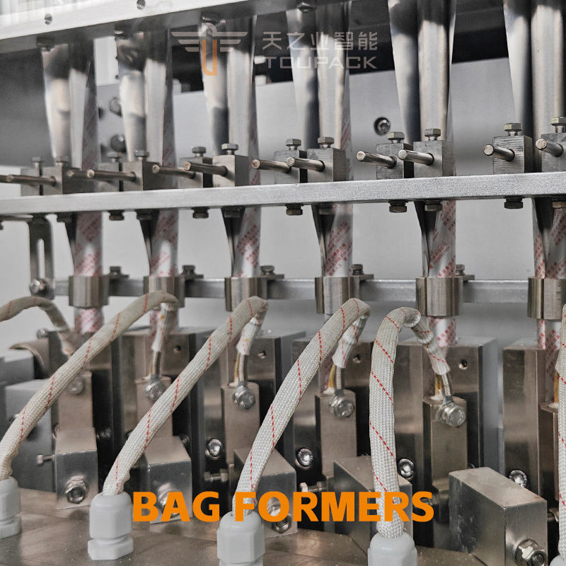 Tamamen Otomatik Vffs Ketçap Paketleme ve Dolum Makinesi Çok Izli Dikey 4 Tarafı Sızdırmazlık Poşet Domates Sosu Paketleme Makinesi