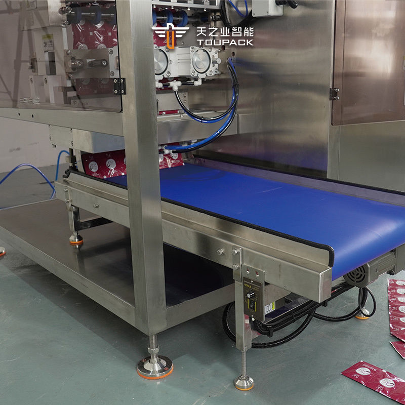 Tam Otomatik Dikey Düzensiz Şişe Şeklinde Saset Enerji Jeli Sos Bal Suyu Paketleme Ambalaj Makinesi Fabrikası