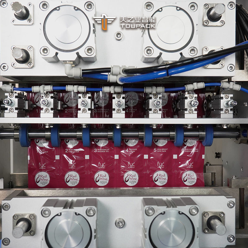 Tam Otomatik Dikey Düzensiz Şişe Şeklinde Saset Enerji Jeli Sos Bal Suyu Paketleme Ambalaj Makinesi Fabrikası