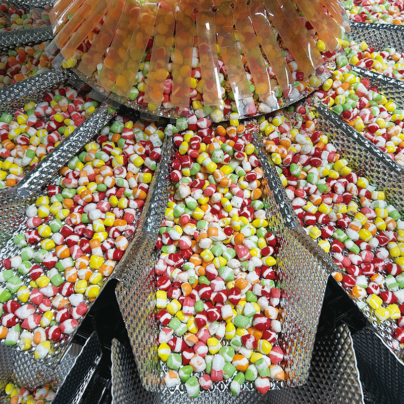 Tam Otomatik Atıştırmalık Patates Chips Patlamış mısır Karides Azot Dikey Paketleme Makinesi Karides Çip Paketleme Ekipmanı