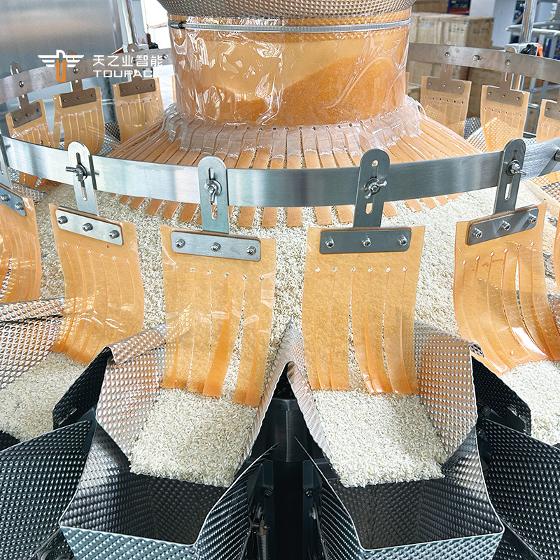 Otomatik Pistachio Patlamış Mısır Mısır Döşeme Yerfıstığı Paketleme Makinesi Kaşev Fındıkları Çoklu Başlı Ağırlık Paketleme Makinesi