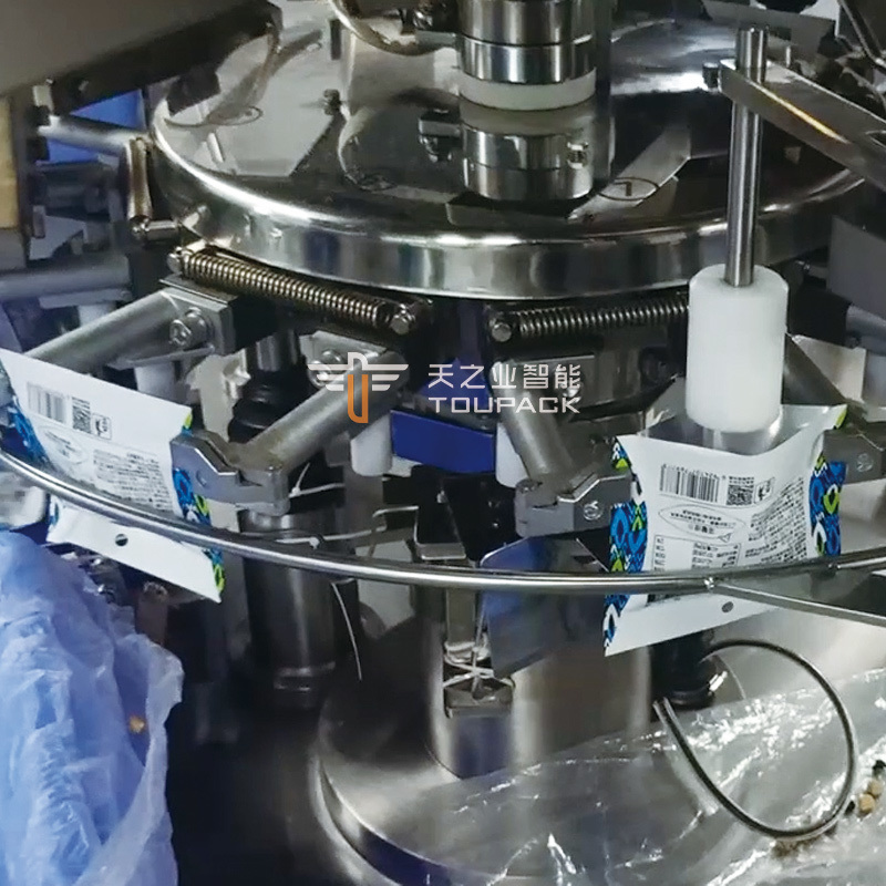 High-accuracy Automatic Multihead Weigher Packing Machine with Easy to Operate Multi Color Plasticbag Packaging