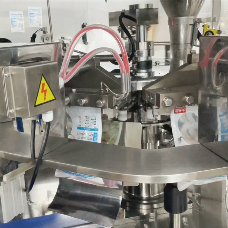 Gıda Sınıfı Otomatik Vakumlu Dondurulmuş Gıda Poşet Paketleme Makinesi Karides Kalamar Halkaları Torba Çoklu Kafa Kantarı Dolum Paketleme Makinesi