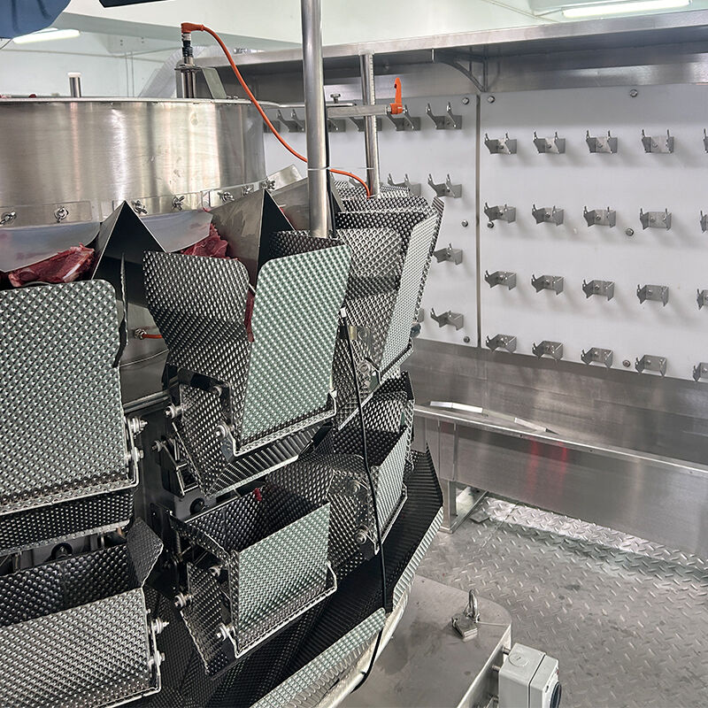 Gıda sınıfı Otomatik Doypack Bag Fries Tavuk karışımı salata tartma ve doldurma ambalaj makinesi Dondurulmuş deniz ürünleri ambalajlama makinesi