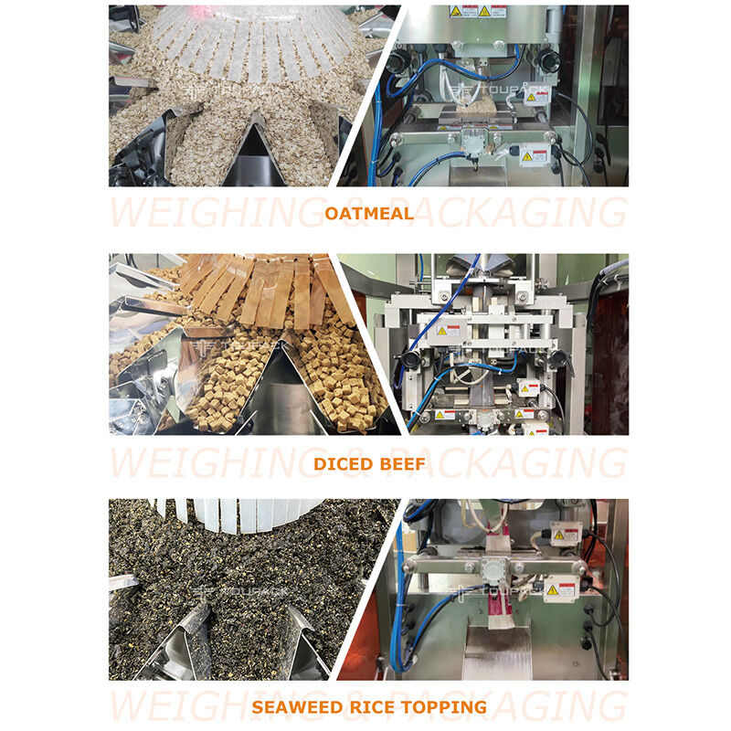 Çok Kafalı Terazili Yüksek Hızlı Dikey Form Doldurma Kapatma Makinesi (80-200 torba/dak)