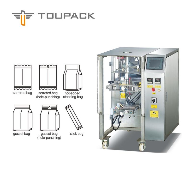 PLC Kontrol 100 torba / Dakika Aperatif Gıda Paketleme Makinesi, Patlamış Mısır Paketleme Makinesi