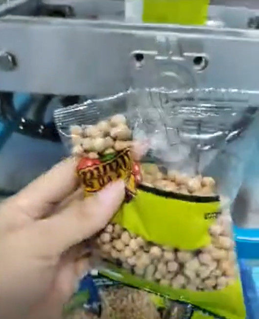 130 WPM Snack Gıda Paketleme Makinası SUS 304 20 Kafa Kantarı 2.5 L