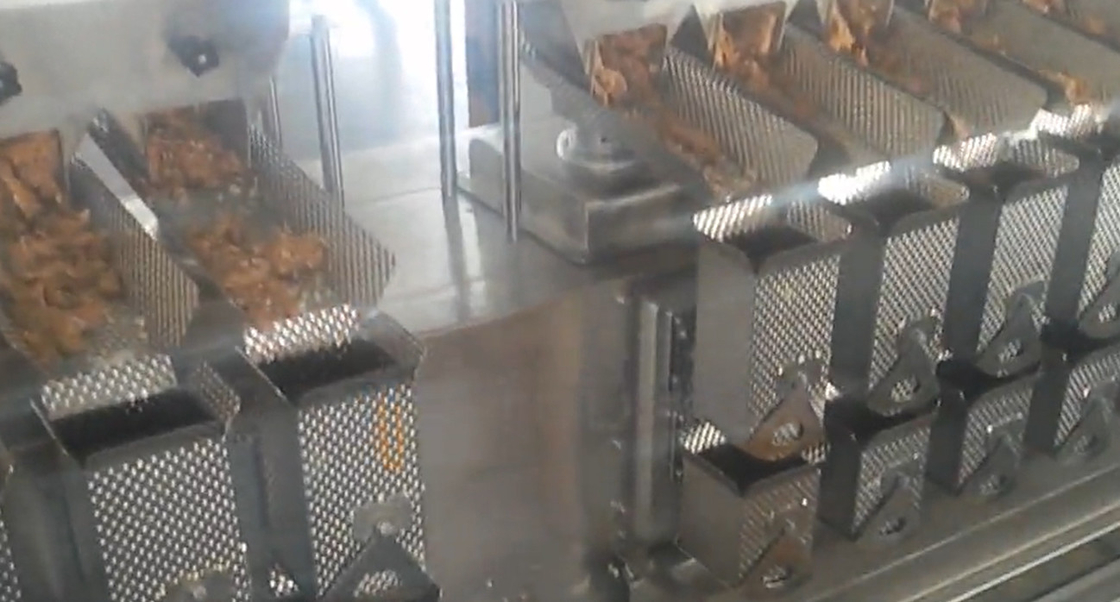 MCU Kontrollü Çok Kafalı Pişmiş Et Dolum Fast Food 50 Torba / Dakika