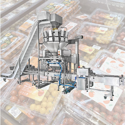 Kiraz Domates Yabanmersini Taze Meyve Çok Kafa Kantarı Karton Kutu Dolum Paketleme Makinesi