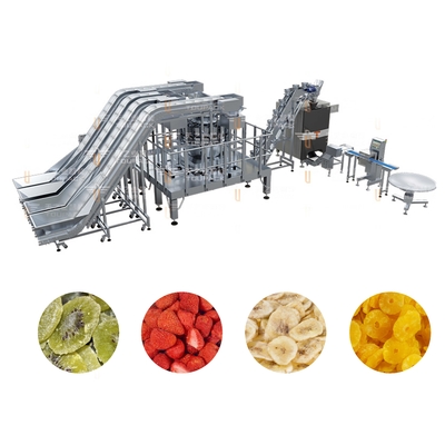 Karışık Paketleme Sistemi Kurutulmuş Meyve Vffs Paketleme Makinesi Snack Food Multihead Weigher