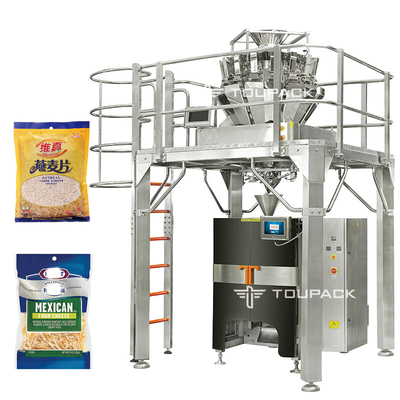 Çok Kafa Kantarlı Yulaf Ezmesi Dolum Makinesi ile Mozzarella Rendelenmiş Peynir Paketleme Makinesi
