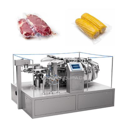 SS304 Otomatik Döner Vakum Dolum ve Paketleme Makinesi Besleme Paketleme Ekipmanları