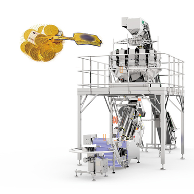 Gold Coin Çikolata Hasır Net Çanta Paketleme Makinesi 50BPM Hız Kırpma Makinesi
