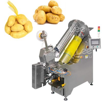 Tam Otomatik Patates Sebzeler için Ağlı Torba Paketleme Makinesi