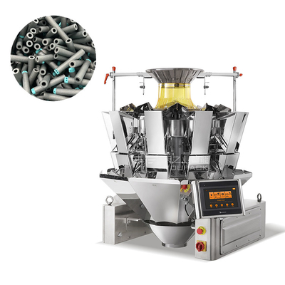 Otomatik Plastik ve Donanım Paketleme Makinesi 14 10 Başlı Çok Başlı Tartıcı