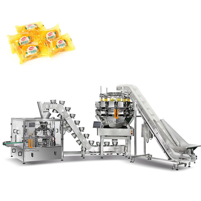 Dimple Plate Hopper Dikey Çok Başlı Ağırlık Çuvallı Ekmek İkincil Paketleme Makinesi