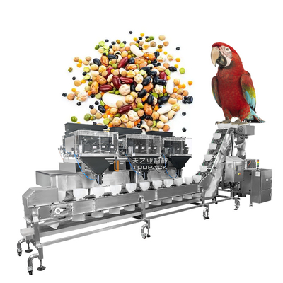 Papağan Yemi Paketleme için Otomatik Çok Kafalı Tartı 2.5kg