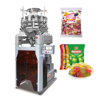 10/14 Hoppers Multihead Ağırlıklı Pellet Paketleme Makinesi Plastik poşetler Dikey Çoklu Başlı Ağırlıklı Paketleme Makinesi