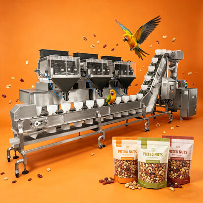 Karışık Malzemeli Köpek Maması Üretim Hattı İçin Yüksek Hassasiyetli Evcil Hayvan Maması Tartım Paketleme Makinesi