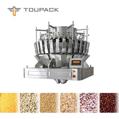 Tahıllar Soya Fasulyesi Tahıl Çok Kafa Paketleme Konveyör Bantlı Otomatik Kantar Makinesi
