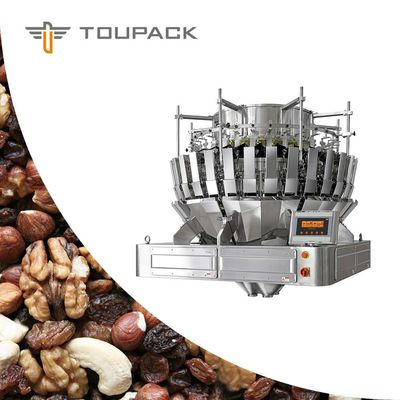 Karışık Fındık Fasulyesi İçin Otomatik SS304 2.5L Çok Kafalı Kantar Paketleme Makinesi