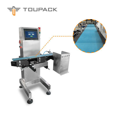 Farmasötikler için 150WPM 200mm Uzunluk Yüksek Hızlı Kontrol Kantarı Konveyörü